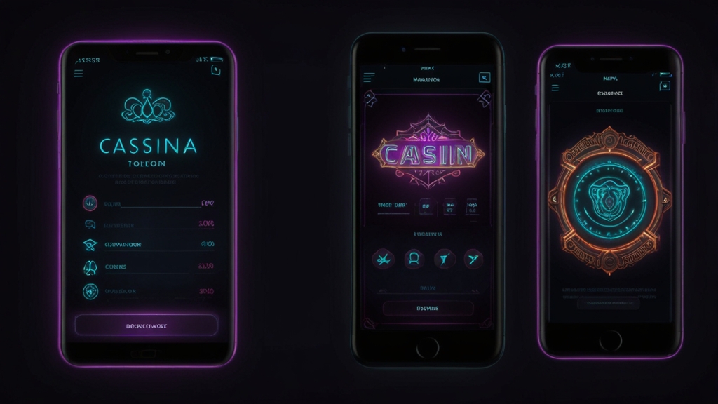 Casino app login and verification screen on a smartphone