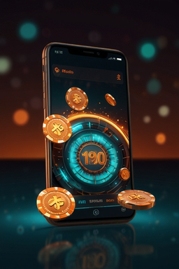 Smartphone with Mad Casino app