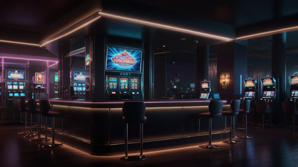 Casino sign-up form displayed on a tablet with ID and pen nearby